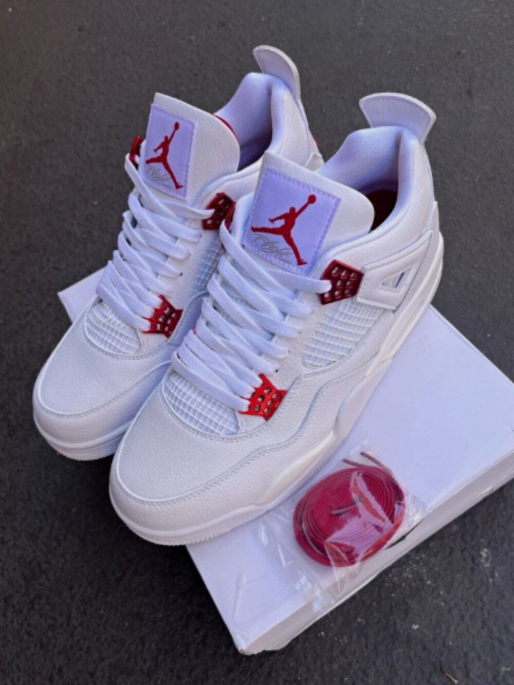 Jordan Air Jordan 4 Retro Red Metallic WhiteUniversity Red
